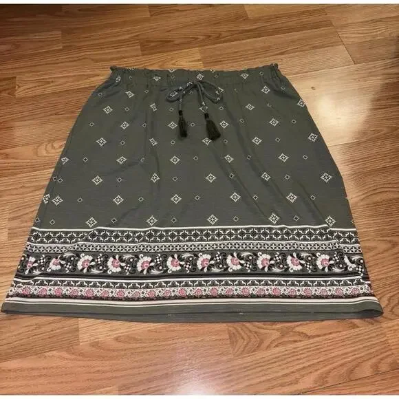 J Jill Printed Skirt Size Small - Picture 3 of 9